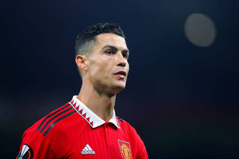 Cristiano Ronaldo serious look at United