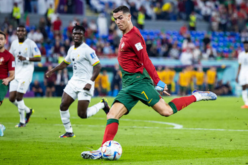 Cristiano Ronaldo in action in Portugal 3-2 Ghana at the 2022 World Cup