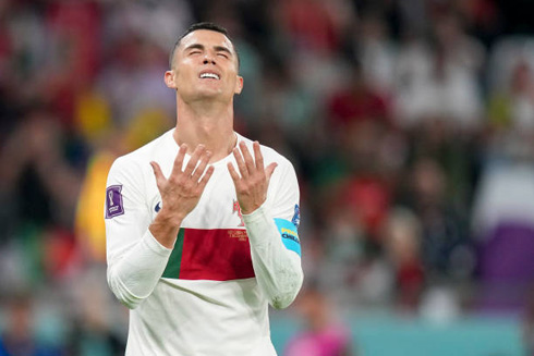 Cristiano Ronaldo frustration at the FIFA World Cup 2022
