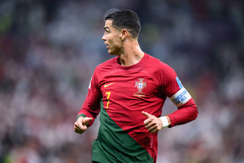 Cristiano Ronaldo playing for Portugal