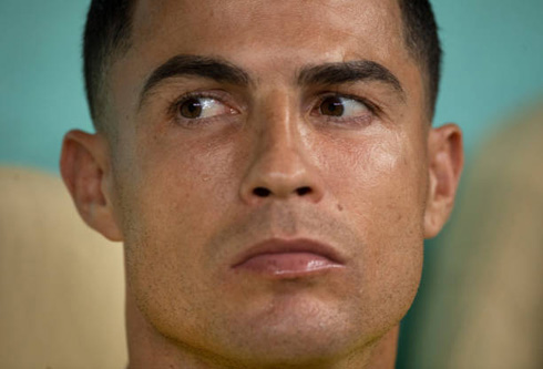 Cristiano Ronaldo serious face