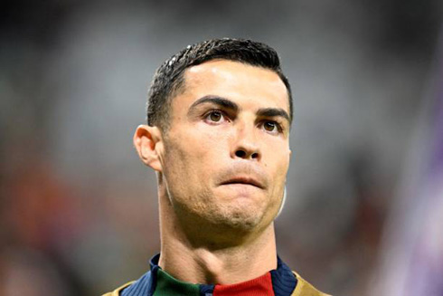 Cristiano Ronaldo Portugal face at the World Cup 2022