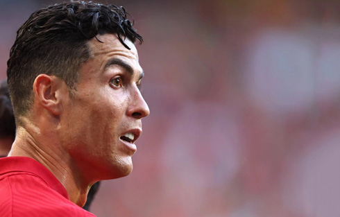 Cristiano Ronaldo surprised face