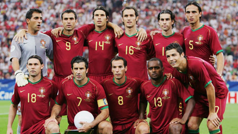 Cristiano Ronaldo featuring Portugal team in the World Cup 2006