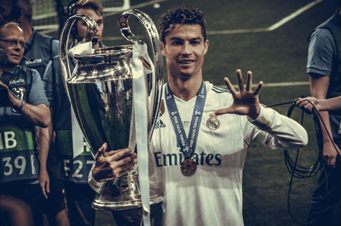 Cristiano Ronaldo won 5 Champions League titles