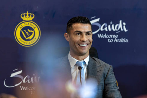 Cristiano Ronaldo press conference on the presentation day at All-Nassr