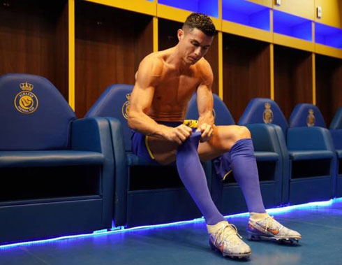 Cristiano Ronaldo inside Al-Nassr dressing room