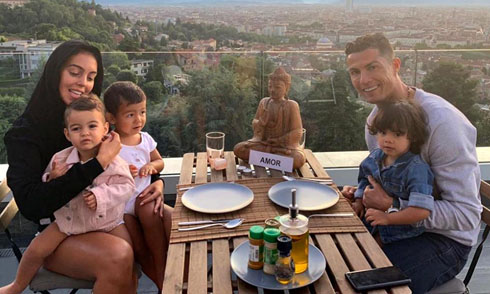 Cristiano Ronaldo and Georgina having some family time