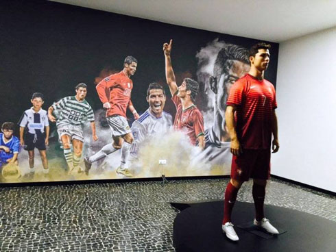 CR7 Museum Cristiano Ronaldo statue and painting