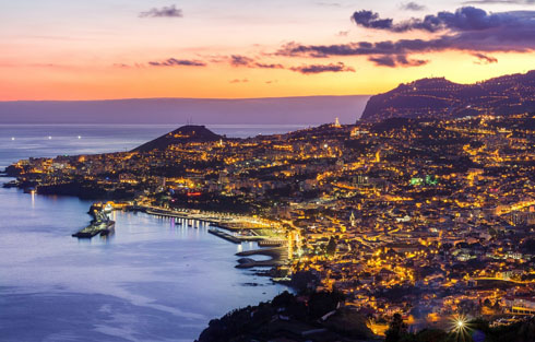 Madeira island evening photo