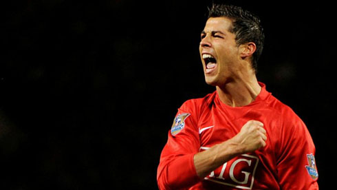 Cristiano Ronaldo dominating the Premier League in 2007-2008 campaign