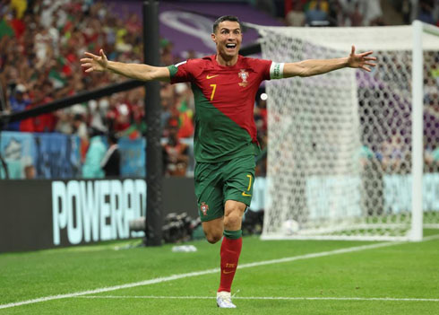 Cristiano Ronaldo happy for scoring for Portugal in 2022