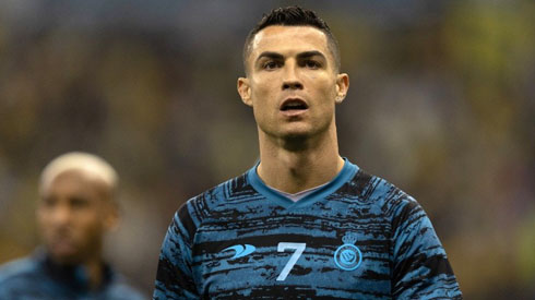 Cristiano Ronaldo during warmup session for Al Nassr