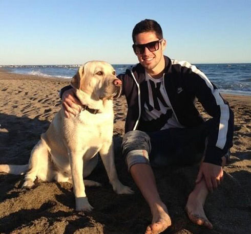 Isco and his dog named Messi