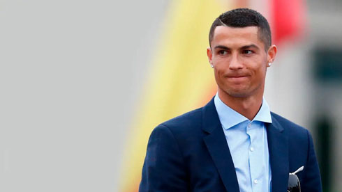 Cristiano Ronaldo wearing a suit