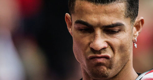Cristiano Ronaldo upset in his Manchester United campaign
