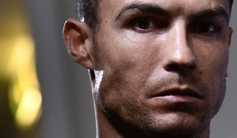 Cristiano Ronaldo determined look