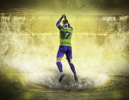 Cristiano Ronaldo wallpaper Al Nassr goal celebration