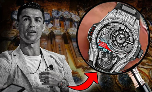 Cristiano Ronaldo wearing Hublot watch