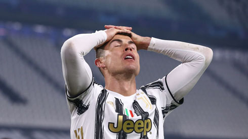 Cristiano Ronaldo despair in Juventus vs FC Porto in 2021
