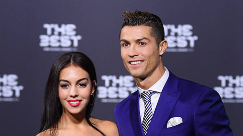 Cristiano Ronaldo and Georgina Rodriguez at the Best ceremony