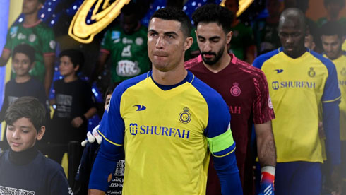 Cristiano Ronaldo leading Al Nassr into an important match