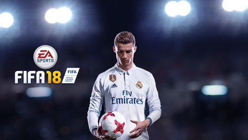 Cristiano Ronaldo in the FIFA 18 cover