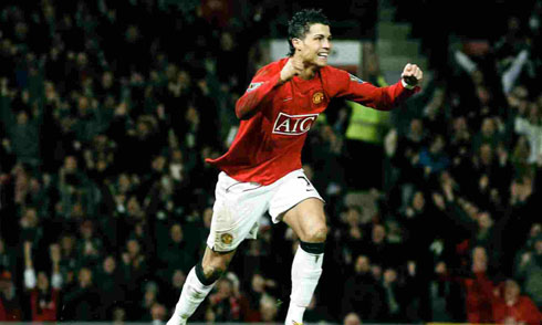 Cristiano Ronaldo taking United to the next level in the Premier League in 2008