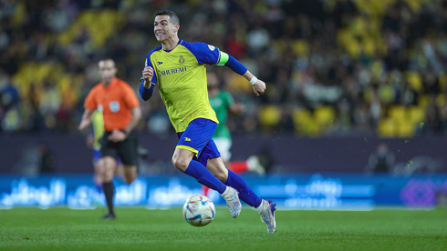 Cristiano Ronaldo in action for Al Nassr in 2023-24