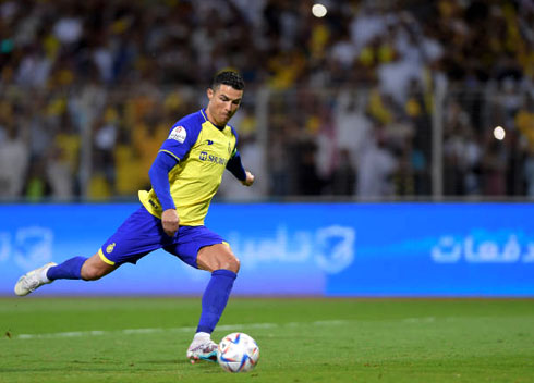 Cristiano Ronaldo taking a penalty-kick