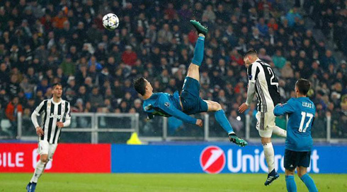 Cristiano Ronaldo bicycle-kick goal in Real Madrid vs Juventus