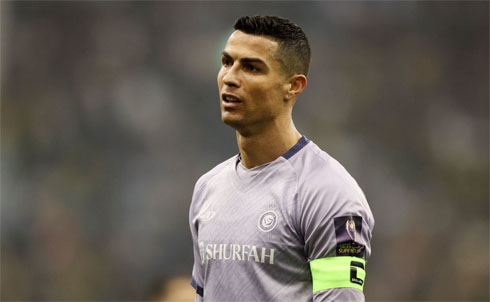 Cristiano Ronaldo wearing the captain armband in Al Nassr