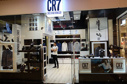 A CR7 Cristiano Ronaldo shop entrance
