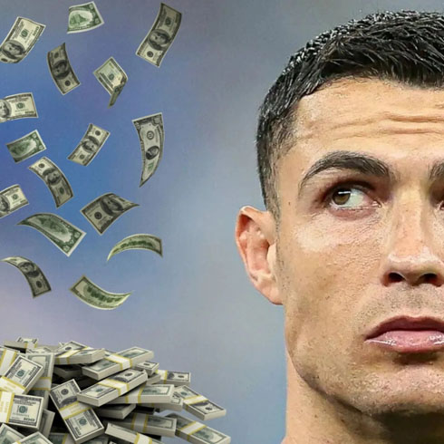 Cristiano Ronaldo thinking about the money he will earn with Saudi Arabia deal