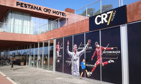 Cristiano Ronaldo musem next to the Pestana CR7 hotel in Madeira