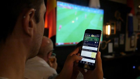 Sports betting from a mobile phone
