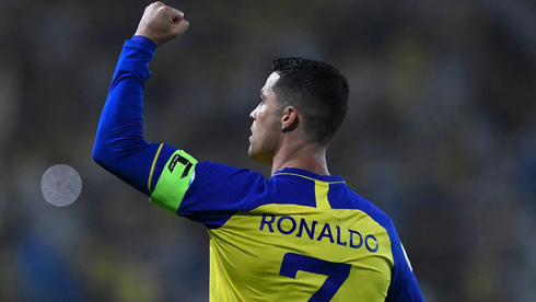 Cristiano Ronaldo wearing the captain armband for Al Nassr