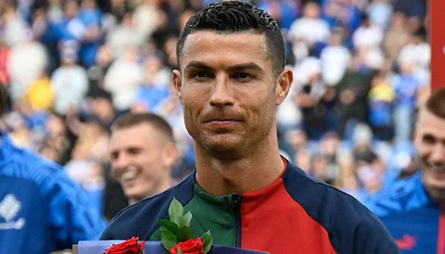 Cristiano Ronaldo representing Portugal