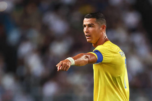 Cristiano Ronaldo helping his teammates on the pitch