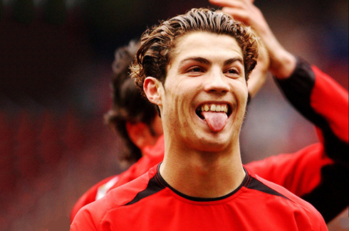 Cristiano Ronaldo ugly look in 2003-2004