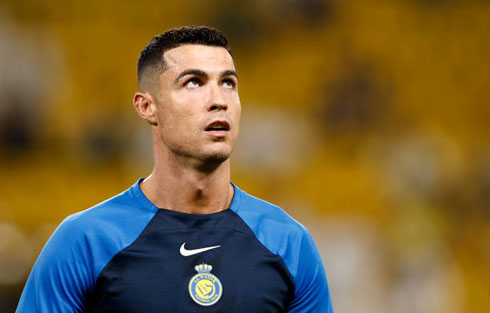 Cristiano Ronaldo pre-game photo in Al Nassr