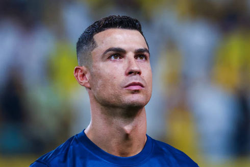 Cristiano Ronaldo focused in Al Nassr pre match
