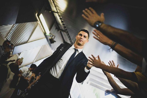 Cristiano Ronaldo giving attention to fans in elite football