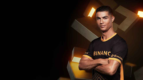 Cristiano Ronaldo in a Binance ad campaign