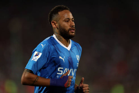 Neymar in action for Al Hilal in Saudi Arabia