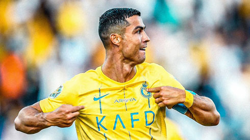 Cristiano Ronaldo scoring goals for Al Nassr in 2023