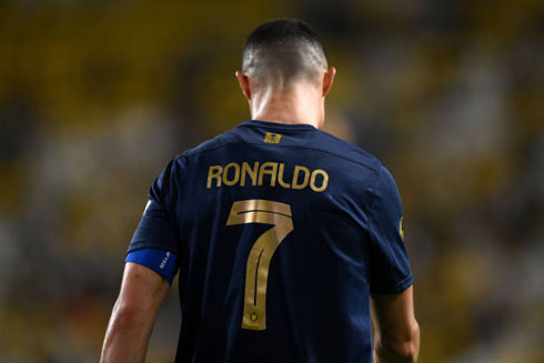 Cristiano Ronaldo number seven shirt at Al Nassr