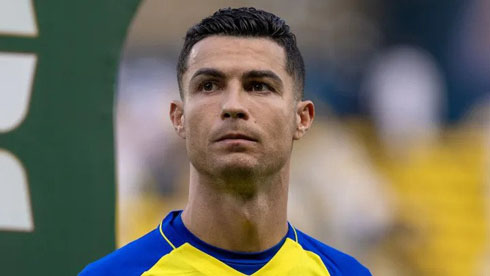 Cristiano Ronaldo concentration prior to a match