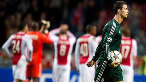 Cristiano Ronaldo after scoring hat-trick vs Ajax
