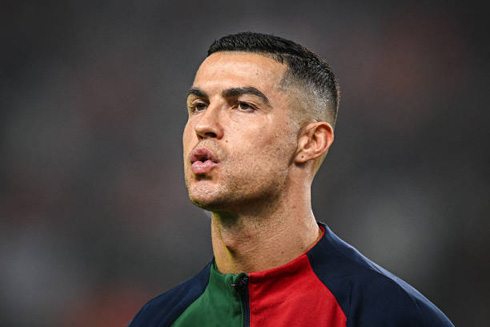 Cristiano Ronaldo pre-match concentration and focus with Portugal